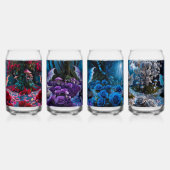 可愛カラフルいベビードラゴン ガラス缶 (右)