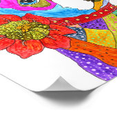 可愛カラフルいボストンテリアのポスター – 8"x 10" ポスター (角)