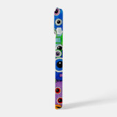 可愛カラフルいモンスターiPhoneケース | おもしろい漫画 iPhone 15ケース (左側面)