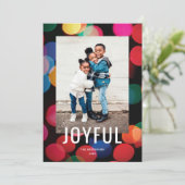 可愛カラフルいラモダンイツ楽しい写真 シーズンカード (スタンド正面)