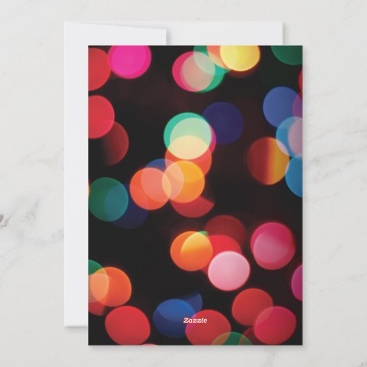 可愛カラフルいラモダンイツ楽しい写真 シーズンカード (裏面)