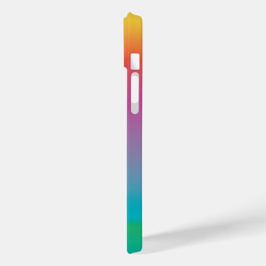 可愛カラフルいレインボーグラディエントグラデーションモノグラム Case-Mate iPhoneケース (裏面 / 左)