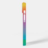 可愛カラフルいレインボーグラディエントグラデーションモノグラム Case-Mate iPhoneケース (裏面 / 左)