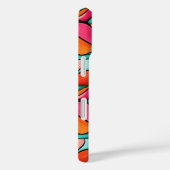 可愛カラフルいレトロ花柄 Case-Mate iPhoneケース (裏面 / 右)