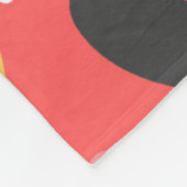 可愛カラフルいヴァレンティンハートパターン フリースブランケット (角)