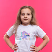 可愛カラフルい人魚キッドTシャツ Tシャツ