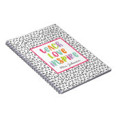 可愛カラフルい先生鑑賞房穂三角形 ノートブック (右側)