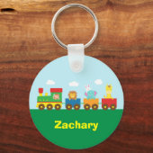 可愛カラフルい動物が連子供へ結 キーホルダー (正面)