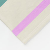 可愛カラフルい夏ストライプのパーソナライズされた フリースブランケット (角)