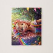 可愛カラフルい妖精 ジグソーパズル (縦)