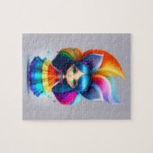 可愛カラフルい妖精 ジグソーパズル (横)