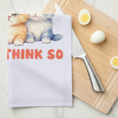 可愛カラフルい子猫たち – 猫のない生活？ キッチンタオル (四つ折り)