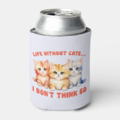 可愛カラフルい子猫たち – 猫のない生活？ 缶クーラー (缶正面)