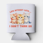 可愛カラフルい子猫たち – 猫のない生活？ 缶クーラー (裏面)