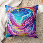 可愛カラフルい宇宙デザイン クッション (ブランケット)