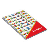 可愛カラフルい建築車玩具車 ノートブック (右側)