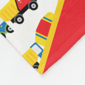 可愛カラフルい建築車玩具車 フリースブランケット (角)