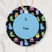 可愛カラフルい怪物 フェイバータグ (正面)