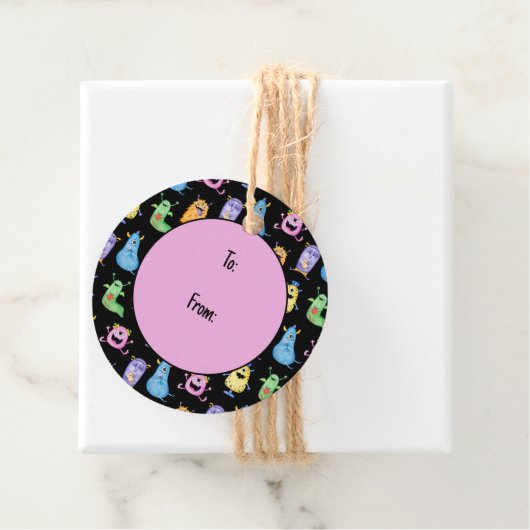 可愛カラフルい怪物 フェイバータグ (インサイチュ)