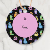 可愛カラフルい怪物 フェイバータグ (正面)