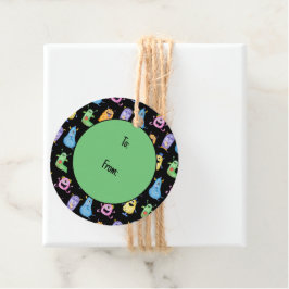 可愛カラフルい怪物 フェイバータグ