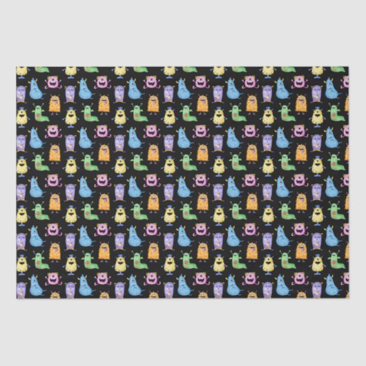 可愛カラフルい怪物 薄葉紙 (正面)