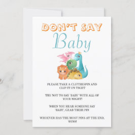 可愛カラフルい恐竜がベビーカードを言わない