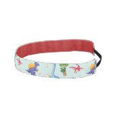 可愛カラフルい恐竜の柄 アスレチックヘッドバンド (右)