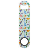 可愛カラフルい恐竜の柄 スピード栓抜き (裏面)