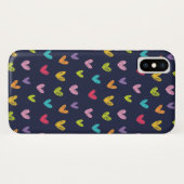 可愛カラフルい手描きハート柄 Case-Mate iPhoneケース (裏面(横))