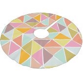 可愛カラフルい手書き幾何学模様 ブラッシュドポリエステルツリースカート (アングル)