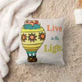 可愛カラフルい日感動的照り鳥の子ども クッション (ブランケット)