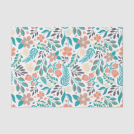 可愛カラフルい春の花 薄葉紙