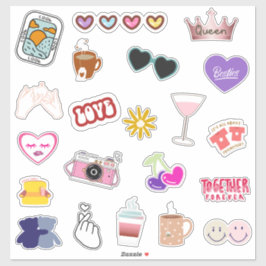 可愛カラフルい最高のFriend Sticker Pack シール