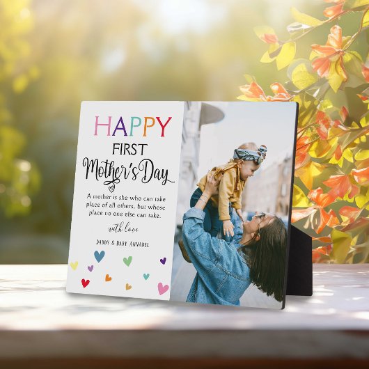 可愛カラフルい母の日フォトキープサケ フォトプラーク