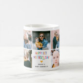可愛カラフルい母の日フォトコラージュ コーヒーマグカップ (中央)