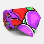 可愛カラフルい水の色の手の色彩の鮮やかイースター卵 ネクタイ (ロール)