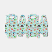 可愛カラフルい海賊模様子供の誕生日パーティー フェイバーボックス (折り畳みなし)