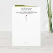 可愛カラフルい犬と猫のグリーティングカード サンキューカード (裏面)