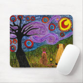 可愛カラフルい犬と猫のマウスパッド マウスパッド (マウス)