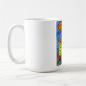 可愛カラフルい犬と猫のマグカップ コーヒーマグカップ (左)