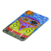 可愛カラフルい犬と猫マグネット3"x4" マグネット (左側)