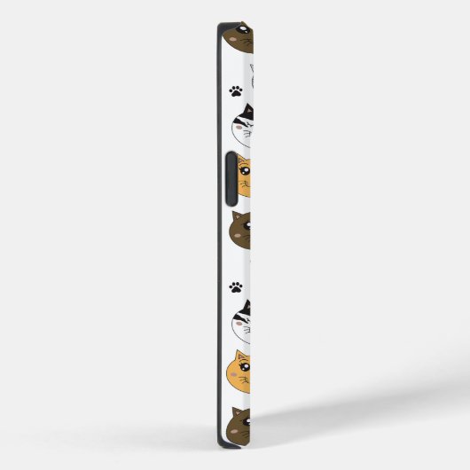 可愛カラフルい猫おもしろいと肉柄モノグラム Case-Mate iPhoneケース (裏面 / 右)