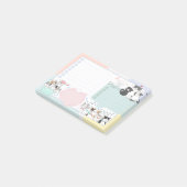 可愛カラフルい猫の一番の優先課題はTo Do ポストイット (アングル)