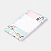 可愛カラフルい猫の一番の優先課題はTo Do ポストイット (アングル)