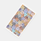 可愛カラフルい猫の群集パタお洒落ーン猫顔 (コーナー)