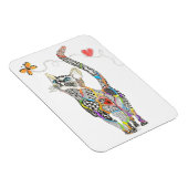 可愛カラフルい猫マグネット3"x4" マグネット (右側)