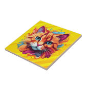 可愛カラフルい猫顔-87002 タイル (側面)