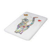 可愛カラフルい猫風呂マット バスマット (アングル)