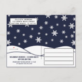 可愛カラフルい白熱［赤熱］光を放つの光クリスマス インビテーションポストカード (裏面)